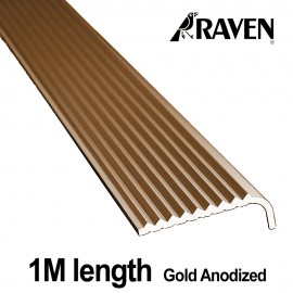 Raven H234 Bull Nose Stair Tread Aluminum Edging Anodized Clear 1M
